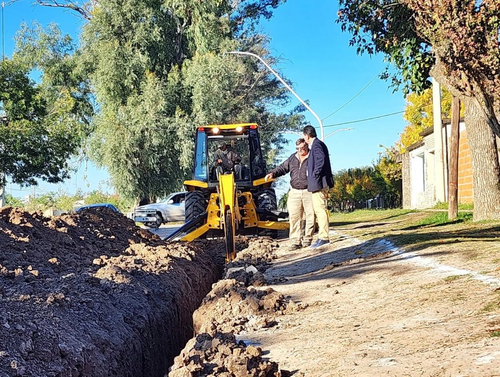 Obras de cloacas en Malabrigo