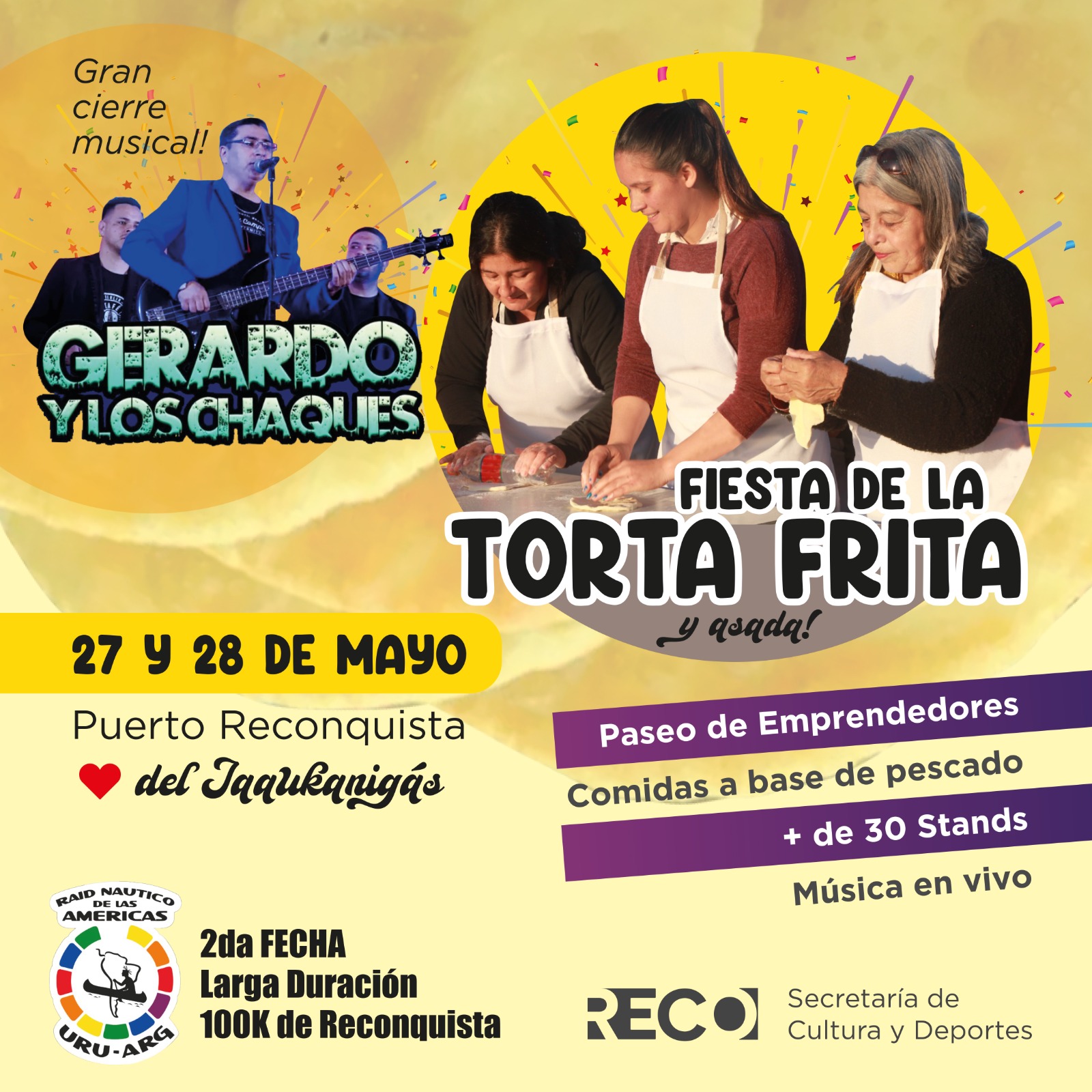 fiesta de la torta frita en reconquista