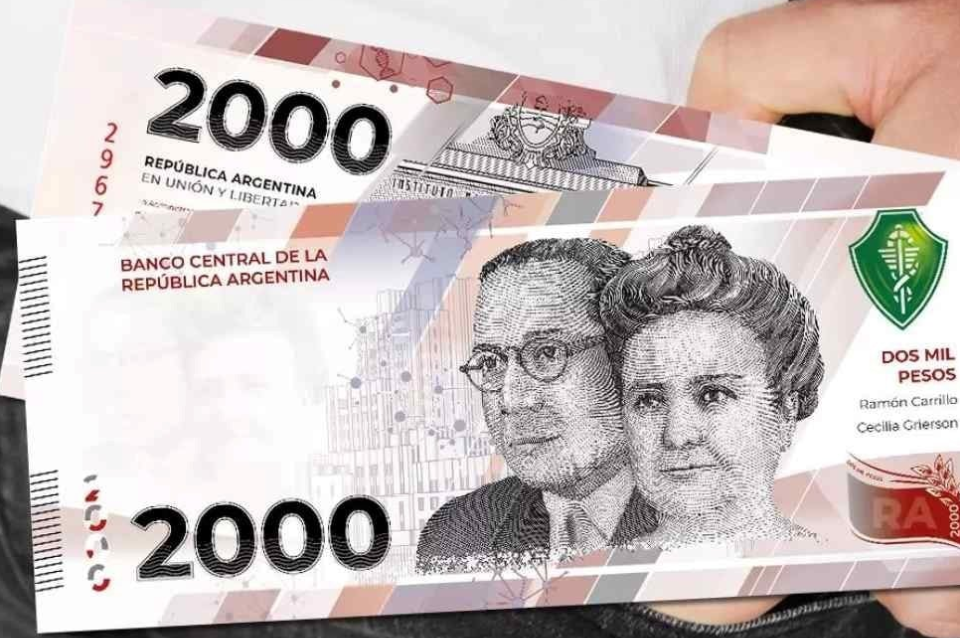 nuevo billete de dos mil pesos