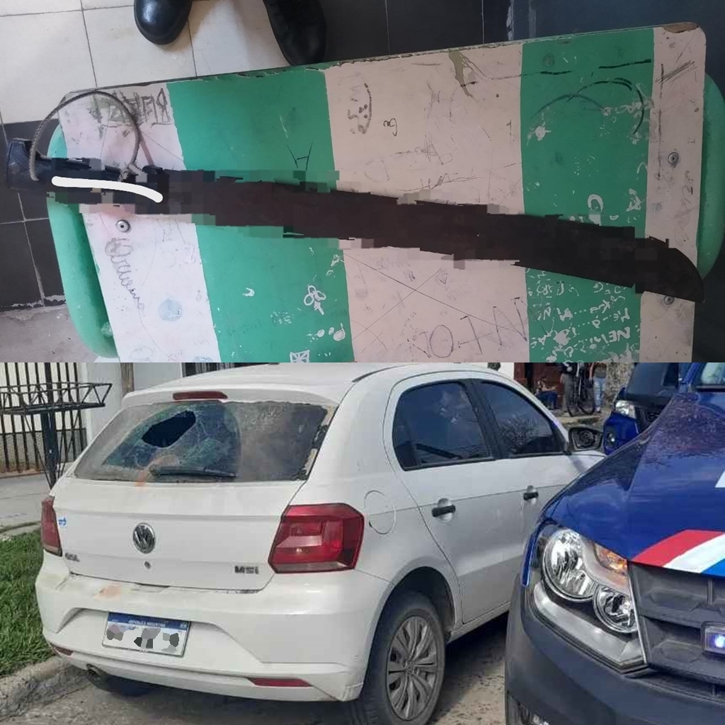 Alumno Atacado con Machete