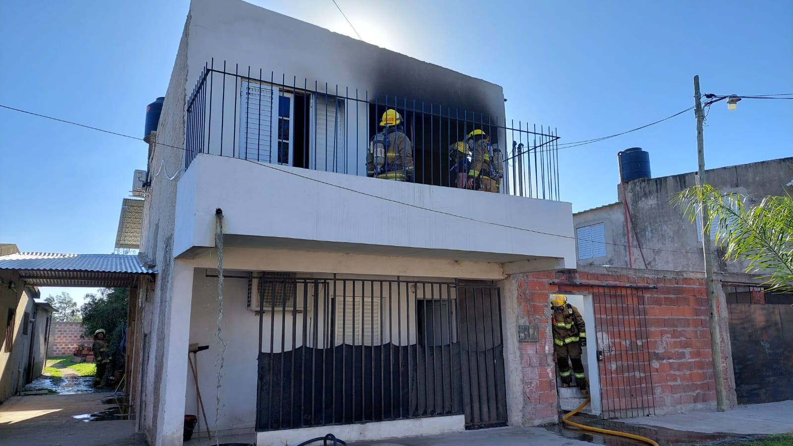 Se incendió un departamento en Barrio Vicentina