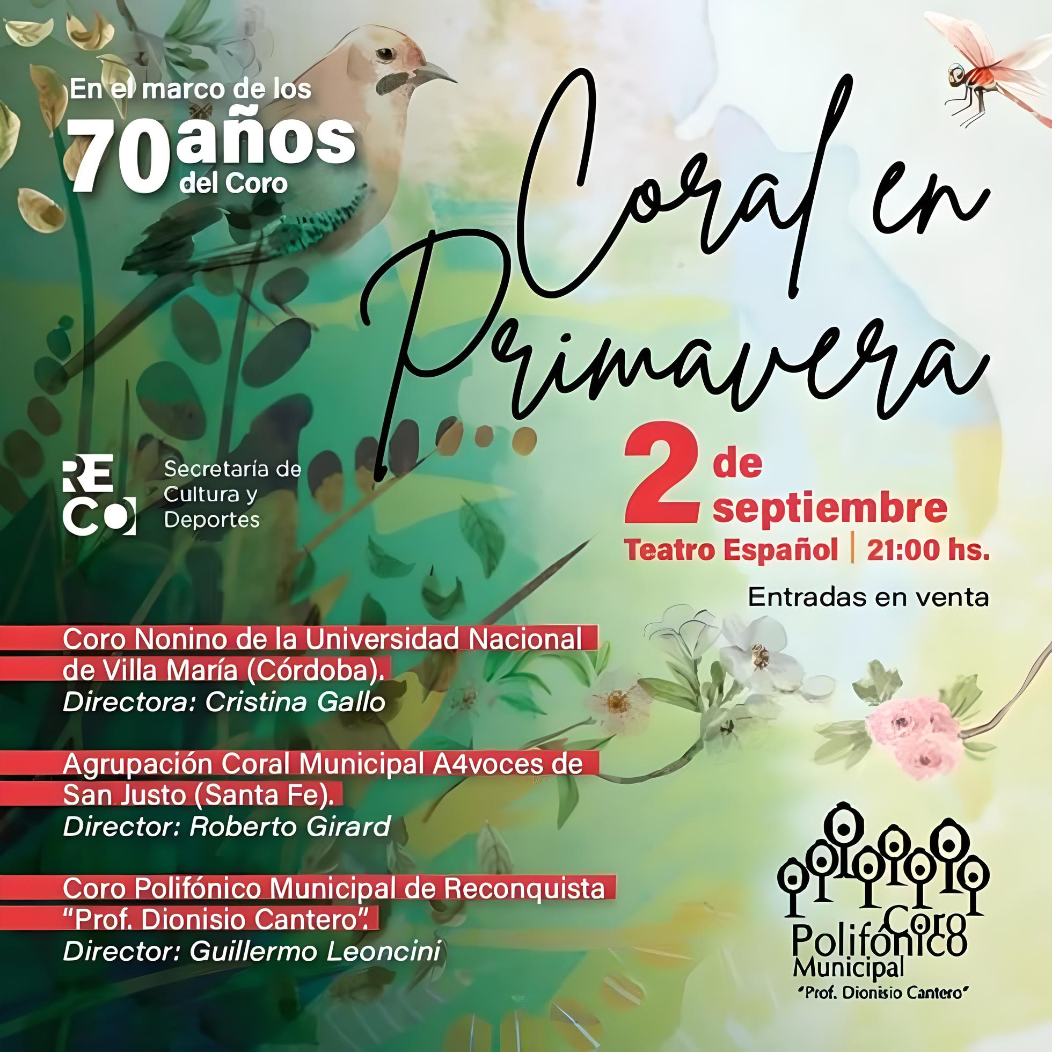coral en primavera 70 años