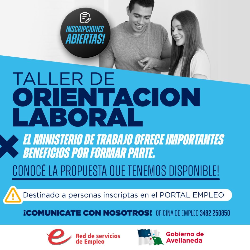 Sumate al Taller de Orientación Laboral y definí tu proyecto ocupacional