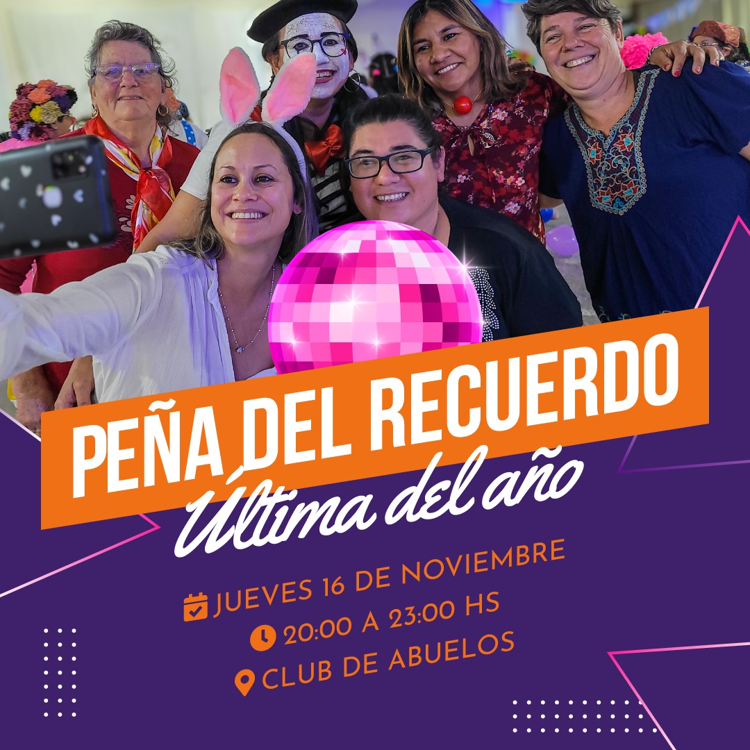 Última Peña del Año Peña del Recuerdo en el Club de Abuelos de Reconquista
