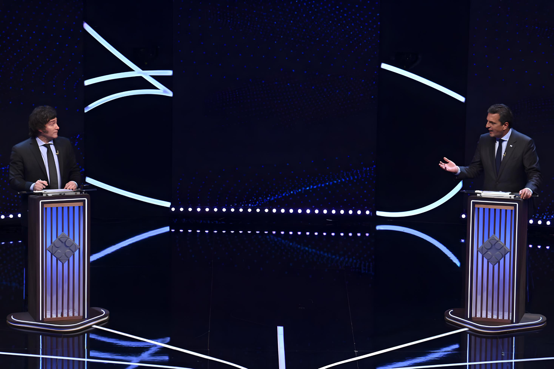 massa y milei debate