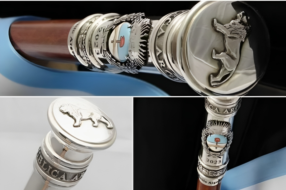 Pallarols entregó en Casa Rosada el bastón presidencial para Javier Milei